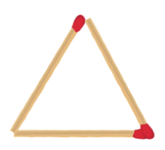 Triangle with 1 level